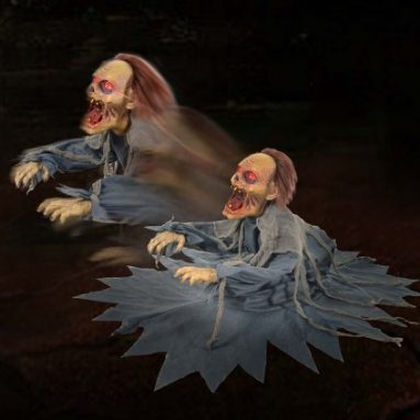 ZOMBIE REAPER Animated Animatronic Scary Jumping Halloween