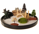 Zen Garden with Boat Bridge Japanese