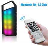 Zhicity Portable Bluetooth Speakers LED TF Card Mini Subwoofer