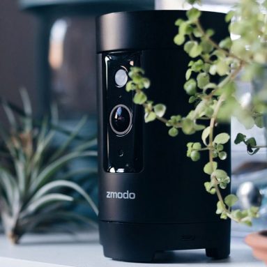 Zmodo Pivot 1080p HD Wireless 360° Rotating Security Camera with 2 Pack Door Window Sensor All-in-One Smart Hub