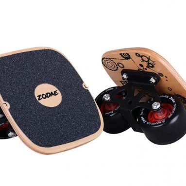 Zodae Portable Roller Road Drift Skates Plate with Cool Maple Deck Anti-Slip Board Split Skateboard