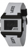 Vans Unisex White Black Digital PU Watch