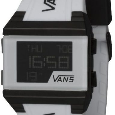 Vans Unisex White Black Digital PU Watch