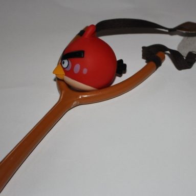 Red Angry bird sling shot Launcher