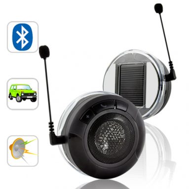 Solar Powered Car Bluetooth Kit with Loudspeaker