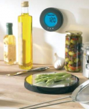 Wall-Mounted Digital Scale And Clock