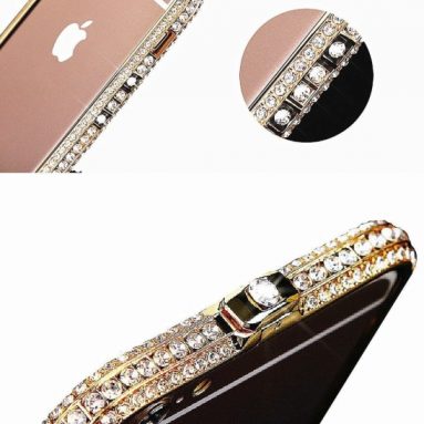 Faceplate crystals diamond sparkle jeweled design case for iphone 6