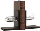 Aluminum Aircraft Bookend Pair