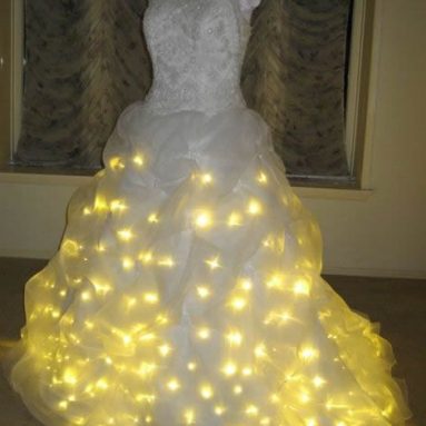 Wedding dress with Led