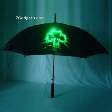Optical fiber umbrella