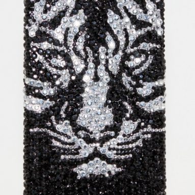 Luxury Swarovski Crystal  Black Tiger for iphone 5