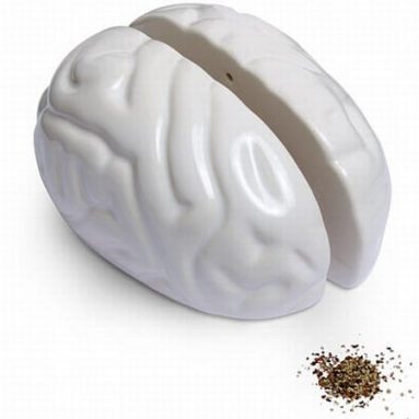 Brain Salt and Pepper Shakers
