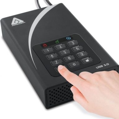 Apricorn Aegis 4TB 256-bit Encryption USB 3 Hard Drive