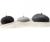 beach rock candles