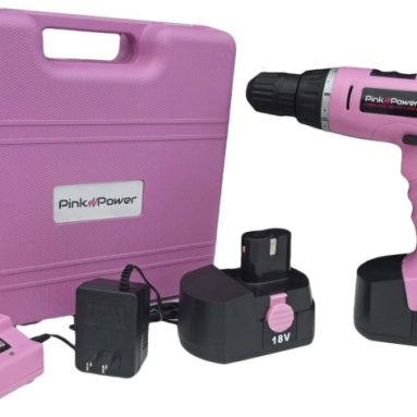 Pink Power Cordless Drill Kit for Women