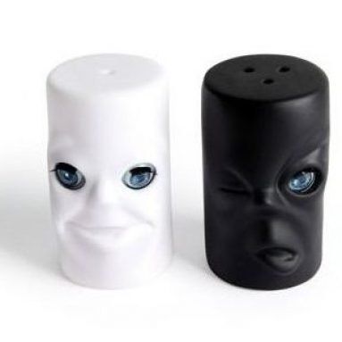 Max and Moritz Blinking Salt and Pepper Shakers