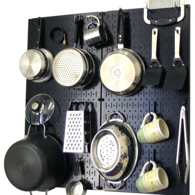 Wall Control Kitchen Pegboard Organizer Pots