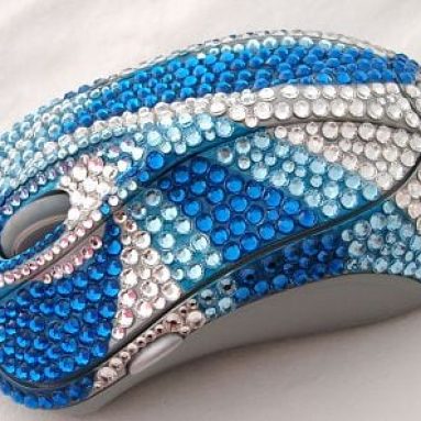 Crystal Studded Computer Mouse
