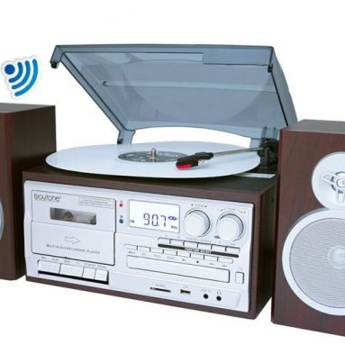 luetooth Classic Style Record Player Turntable