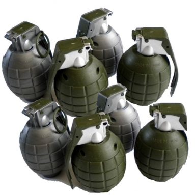 Lot of 8 Kids Toy B/o Grenades for Pretend Play