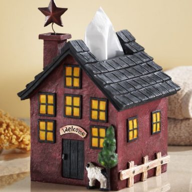 Country Home Primitive Bath Tissue Cover