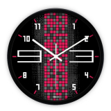 Modern Contemporary Black Frame Fun Clock