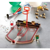 Glass Basketball Bar Game Set