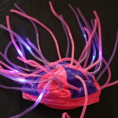 Flashing LED Tentacle Beanie Rave Accessory