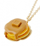 Caramel pancake necklace