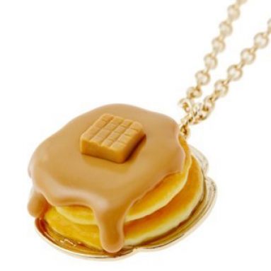 Caramel pancake necklace