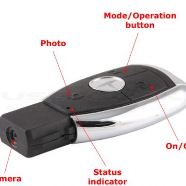 Voice Activated Car Key Spy Camera