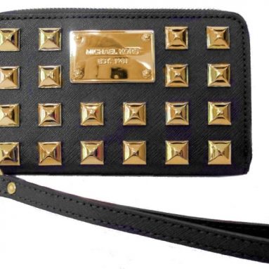 Saffiano Leather Wristlet Wallet Clutch Case