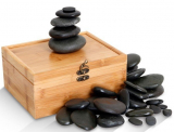 30pc Hand-Selected Basalt Massage Stones