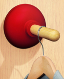 the plunger shaped wall hook
