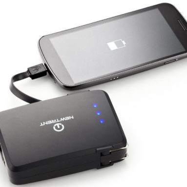 External Battery Pack with Triple Port Output and Built-in AC Wall Charger