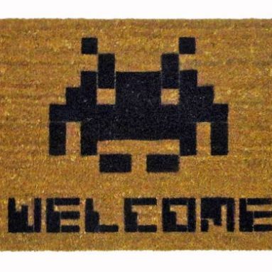 Space Invader WELCOME mat