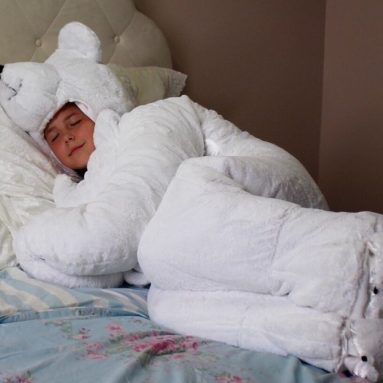 children’s stuffed animal sleeping bag