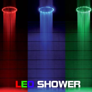LED Color Changing Shower Head with Remote