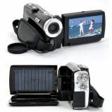 Solar Camcorder with Dual Charging Panels