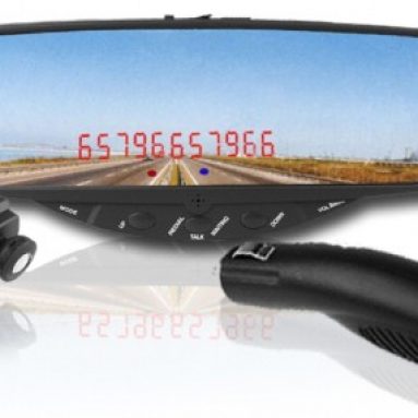 Sleek Car Bluetooth Rearview Mirror