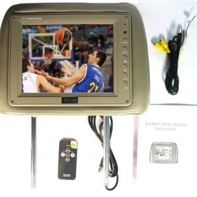 Headrest Car TV/Monitor with Pillow