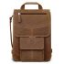 Vintage Leather Briefcase Backpack Laptop Bag