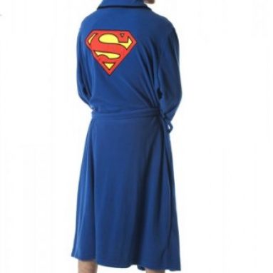 Superman Emblem Blue Robe