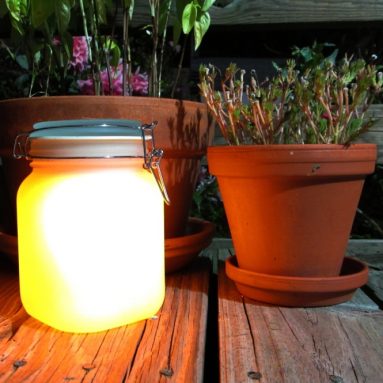 Jar with Yellow Glow and Color Change