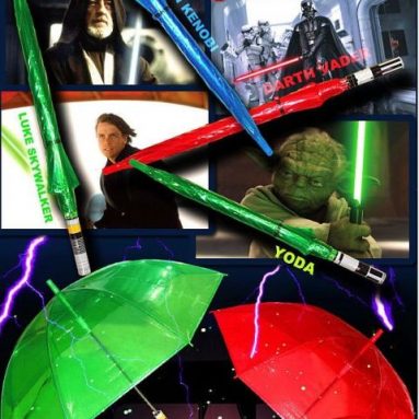 Star Wars Lightsaber Plastic Umbrella