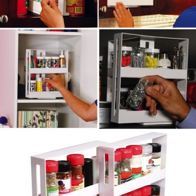 Space Saving Spice Rack System