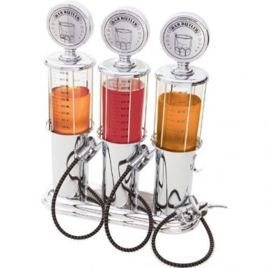 Gas Pump Beverage Dispenser with Keychain Can Opener
