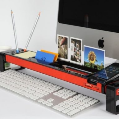 Desktop organizer with built-in USB Hub