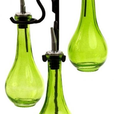 Roman Olive Oil &Vinegar Kitchen Liquid Dispenser Glass Bottles