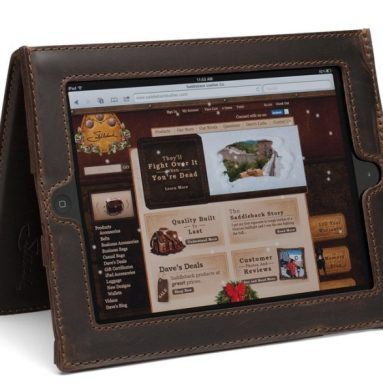 Case (iPad 4/iPad 3/iPad 2) Dark Coffee Brown